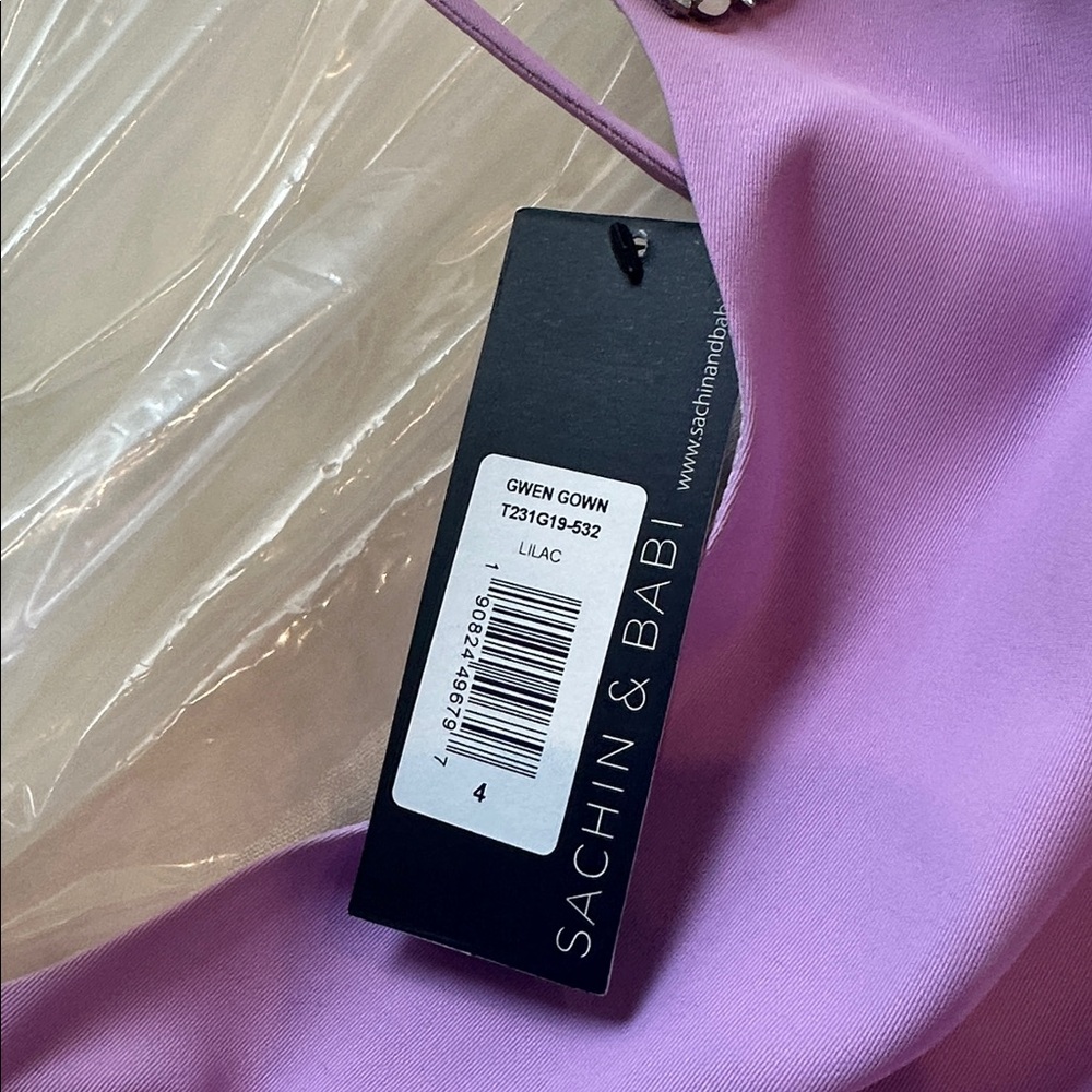 NWT SACHIN & BABI GWEN DRESS LILAC size 4 - Picture 8 of 9